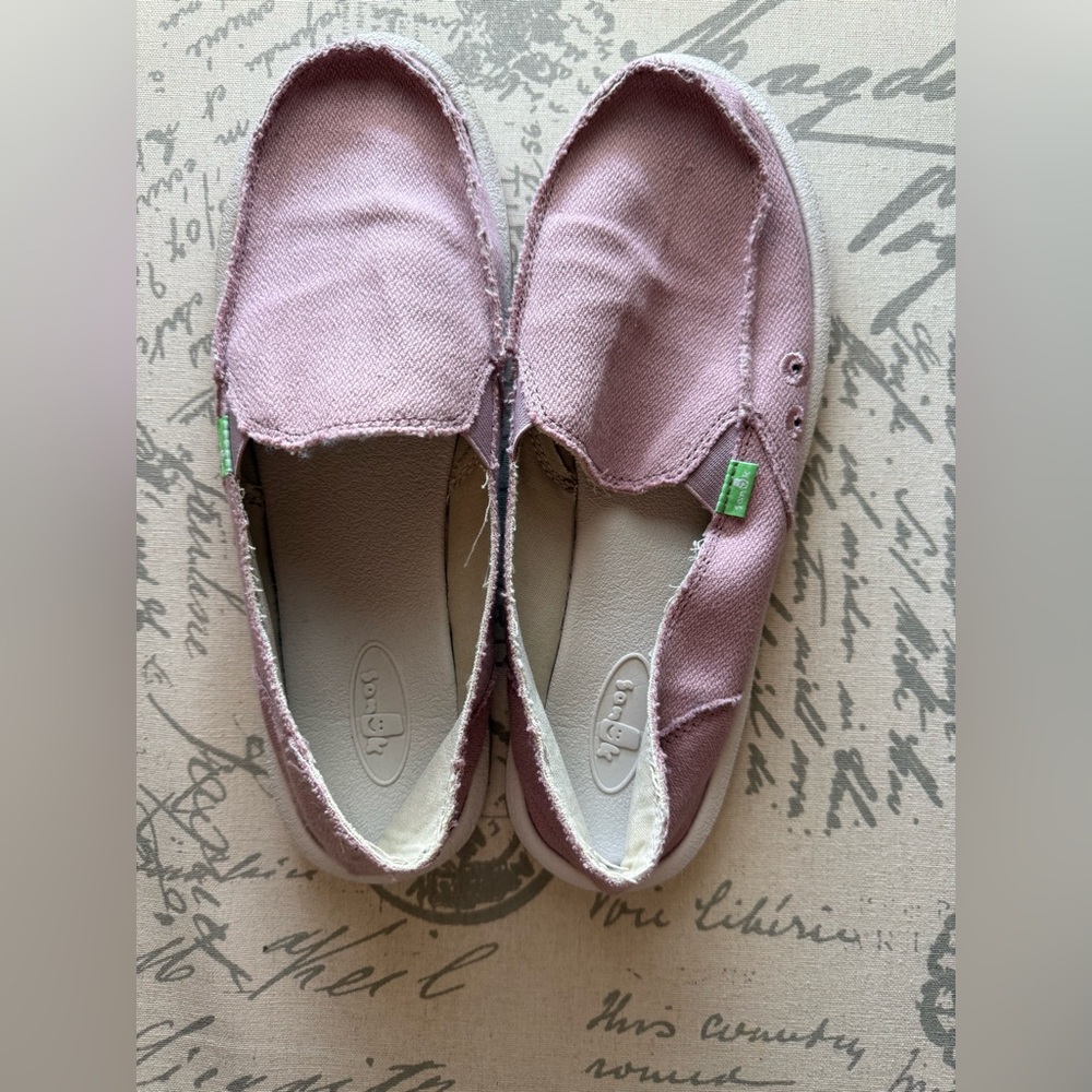 SANUK DONNA HEMP WOMENS  LOAFER- size 10 - GENTLY USED LOT OF 2 pairs